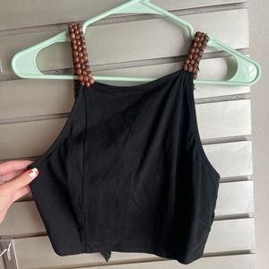 Black crop top